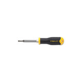 6-Way Screwdriver, #1, #2, 1/4 in, 3/16 in Tips, 7-3/4 in Length, Keystone Slotted/Phillips