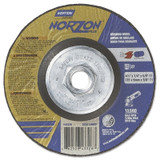 Type 27 NorZon Plus Depressed Center Wheel, 4-1/2 in dia, 1/4 in Thick, 5/8 in Arbor, 24 Grit