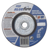 Bluefire Type 27 Depressed Center Wheel, 4-1/2 in x 1/4 x 5/8-11, 24 Grit, Zirconia Alumina