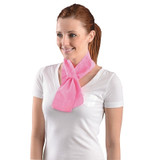 MiraCool PVA Cooling Neck Wrap, 4 in W x 31.5 in L, Pink