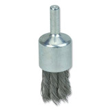 Knot Wire End Brush, Steel Bristles, 3/4 in Brush dia x 0.014 in Wire, 25000 RPM, 1 EA/EA