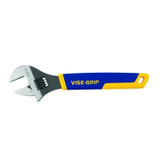 Adjustable Wrench, 10 in Long, 1-1/4 in Opening, Chrome