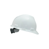 V-Gard Slotted Hard Hat Cap, Fas-Trac III Suspension, White