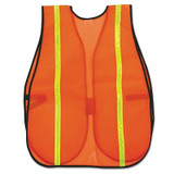 Safety Vests, One Size Fits Most, Orange w/Lime Stripe
