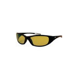 V40 Hellraiser Safety Glasses, Amber Polycarbonate Lens, Uncoated, Black, Nylon