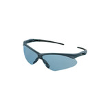 V30 Nemesis Safety Glasses, Light Blue, Polycarbonate Lens, Uncoated, Blue Frame, Black Temples, Nylon