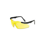 Magnum 3G Safety Glasses, Amber Polycarbonate Lens, Uncoated, Black, Nylon, Universal
