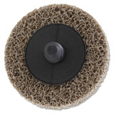 Deburring /Finishing Button Mount Wheel Type lll 2A, 2X1/4, Med, Aluminum Oxide