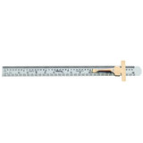 Series 950 Pocket Steel Rulers, 6 in, Stainless Steel