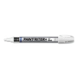 Paint-Riter+ Wet Surface Marker, 1/8 in Tip, Medium, White