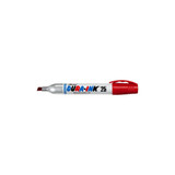 DURA-INK 25 Permanent Ink Marker, Red, 1/8 to 1/4 in Tip, Chisel