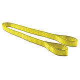 Pro-Edge® Web Sling, Eye and Eye, Polyester, 2 in W x 6 ft L, 2-Ply, Yellow