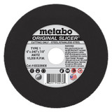 Original Slicer Cutting Wheel, Type 1, 6 in dia, 0.040 in Thick, 60 Grit, Aluminum Oxide