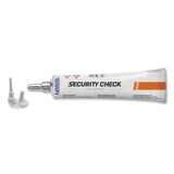 Security Check Paint Marker, Orange, Extended Plastic Tip