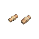 Regulator Outlet Bushing, 200 psi, Brass, B-Size, 1/4 in (NPT) LH, Male, Acetylene/Fuel Gas