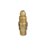 Inert Arc Hose and Torch Adaptor, Straight, 200 psig, Brass, B-Size 5/8 in-18 RH (M) to CGA-022 9/16 in-18 RH (M)