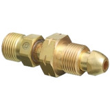Brass Cylinder Adaptors, From CGA-510 POL Acetylene To CGA-300 Commercial Acetylene