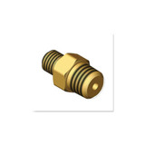 Regulator Outlet Bushing, 200 psi, Brass, A-Size, 1/4 in (NPT) RH, Male, Oxygen