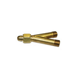 Y Connection, 200 psi, Brass, B-Size (F) to B-Size (M), 9/16 in-18 (F)