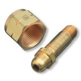 Regulator Inlet Nipple, Butane, Propane, 1/4 in (NPT), 2-1/2 in, Brass, CGA-555