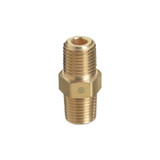Pipe Thread Hex Nipples, 3000 PSIG, Brass, 1/2 in NPT Male