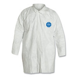 Tyvek Lab Coats No Pockets, Large, White