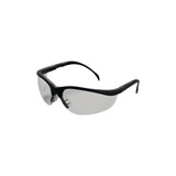 Klondike KD1 Series Protective Eyewear, Clear Lens, Polycarbonate, Black Frame
