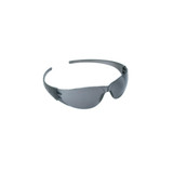 Checkmate Safety Glasses, Gray Lens, Polycarbonate, Anti-Scratch, Black Frame