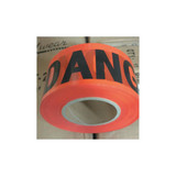 Economy Barrier Tape, 3 in x 1000 ft, Red, Danger