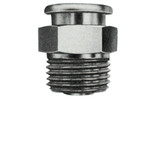 Button Head Fitting, Straight, 3/4 in, Male/Male, 1/8 in (PTF)