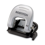 Bostitch® 20-Sheet Ez Squeeze Two-Hole Punch, 9/32" Holes, Black/silver 2310