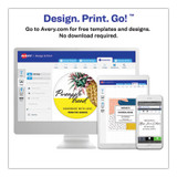 Avery® LABEL,ID, RND,WH 04221 USS-AVE4221