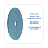 Boardwalk® Burnishing Floor Pads, 20" Diameter, Aqua, 5-carton BWK4020AQU USS-BWK4020AQU