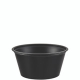 Dart® Polystyrene Portion Cups, 3.25 oz, Black, 250/Bag, 10 Bags/Carton P325BLK