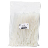 Tatco Nylon Cable Ties, 11 X 0.19, 50 Lb, Natural, 500-pack 22300 USS-TCO22300