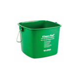 San Jamar® Kleen-Pail, 6 qt, Plastic, Green, 12/Carton KP196GN