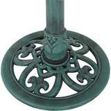 Best Garden Antique Verdigris Flower Pedestal Bird Bath B014-V 703318