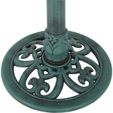 Best Garden Antique Verdigris Flower Pedestal Bird Bath B014-V 703318