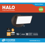 Halo Lumen Selectable Bronze Dusk To Dawn LED Floodlight Fixture