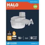 Halo Gray Dusk To Dawn LED Outdoor Area Light Fixture, 7000 Lm.