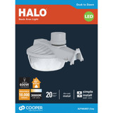 Halo Gray Dusk To Dawn LED Outdoor Area Light Fixture, 10,000 Lm., 90,000 hrs.