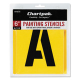 Chartpak® STENCIL,GOTHIC,6",CAPS&NO 01575