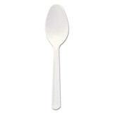 Dart® Bonus Polypropylene Cutlery, 5", Teaspoon, White S5BW