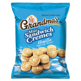 Grandma\\'s® Mini Vanilla Creme Sandwich Cookies, 3.71 Oz, 24/carton FRI45095