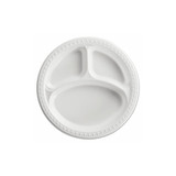 Chinet® PLATE,10.25"3CMP,4/125,WH 81230