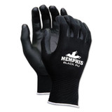 MCR™ Safety Economy PU Coated Work Gloves, Black, X-Large, Dozen 9669XL