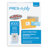 PRES-a-ply® LABEL,RETURN ADDRESS,WH 30640