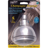 Whedon Champagne Massage 5-Spray 2.5 GPM Fixed Shower Head, Chrome