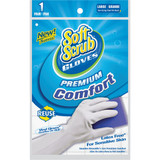 Soft Scrub Large Premium Comfort Vinyl Rubber Glove 12613-26