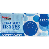 Home Smart Ultra Soft Triple Ply Pocket Pack Facial Tissues (8-Pack)